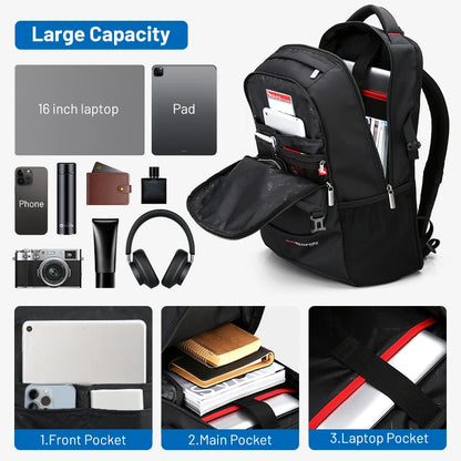 OIWAS Travel Multifunction Backpack Fashion Zipper Open Bag Men's Backpack Laptop High Quality Male Women Business Classic Bags