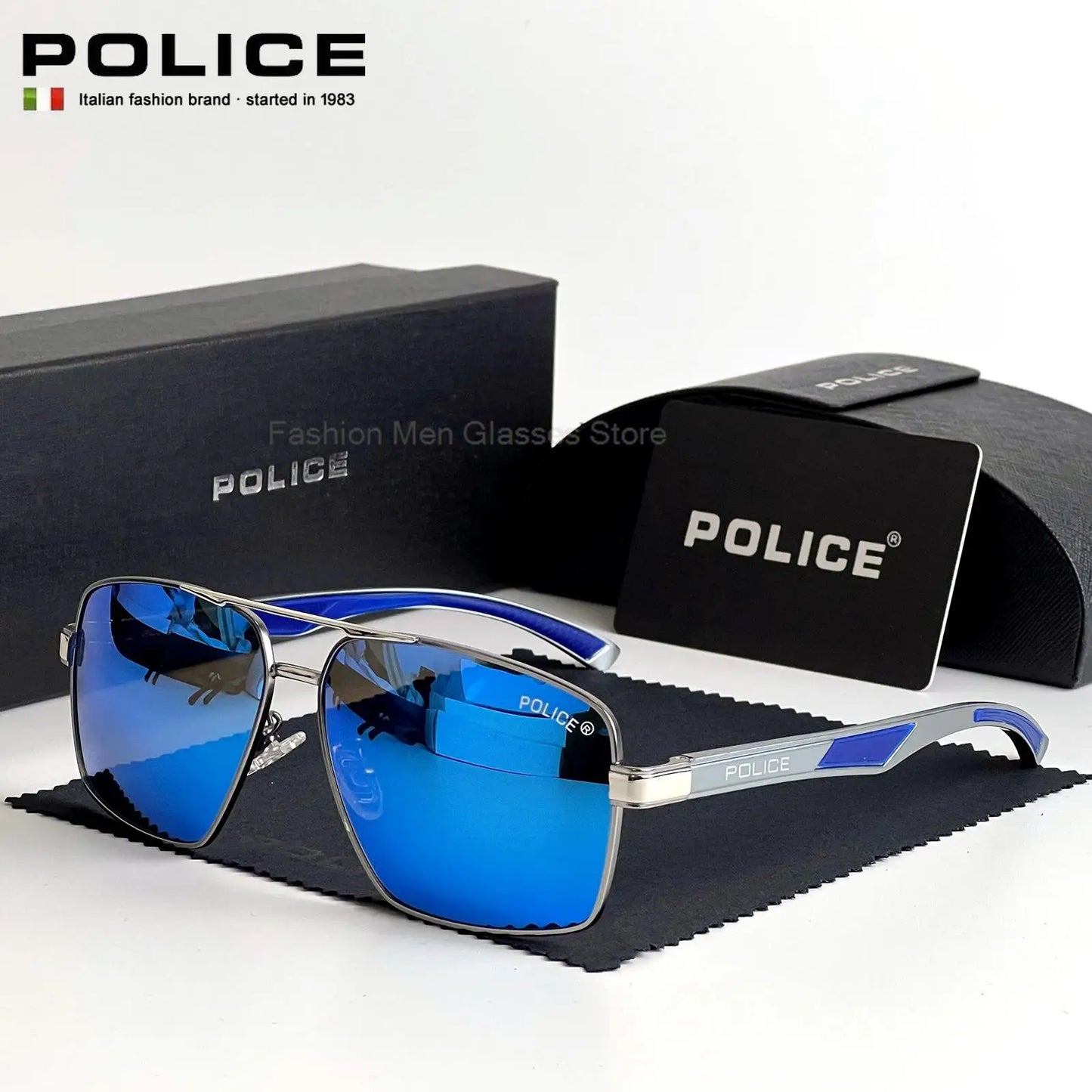 Luxury Brand POLICEr Fashion Polarized Retro Sunglasses Men Brand Designer Fishing Driving Glasses