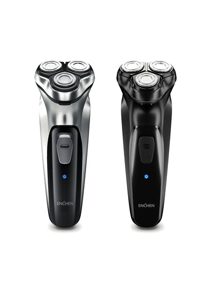 ENCHEN Blackstone Electrical Rotary Shaver for Men 3D Floating Blade Washable Type-C USB Rechargeable Shaving