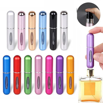 8/5ml Vaporisateurs de parfum vide rechargeable, Mini Portable vaporisateur Bouteille, Pulvérisateur de parfum avec fenêtre, Pour Homme Femme.